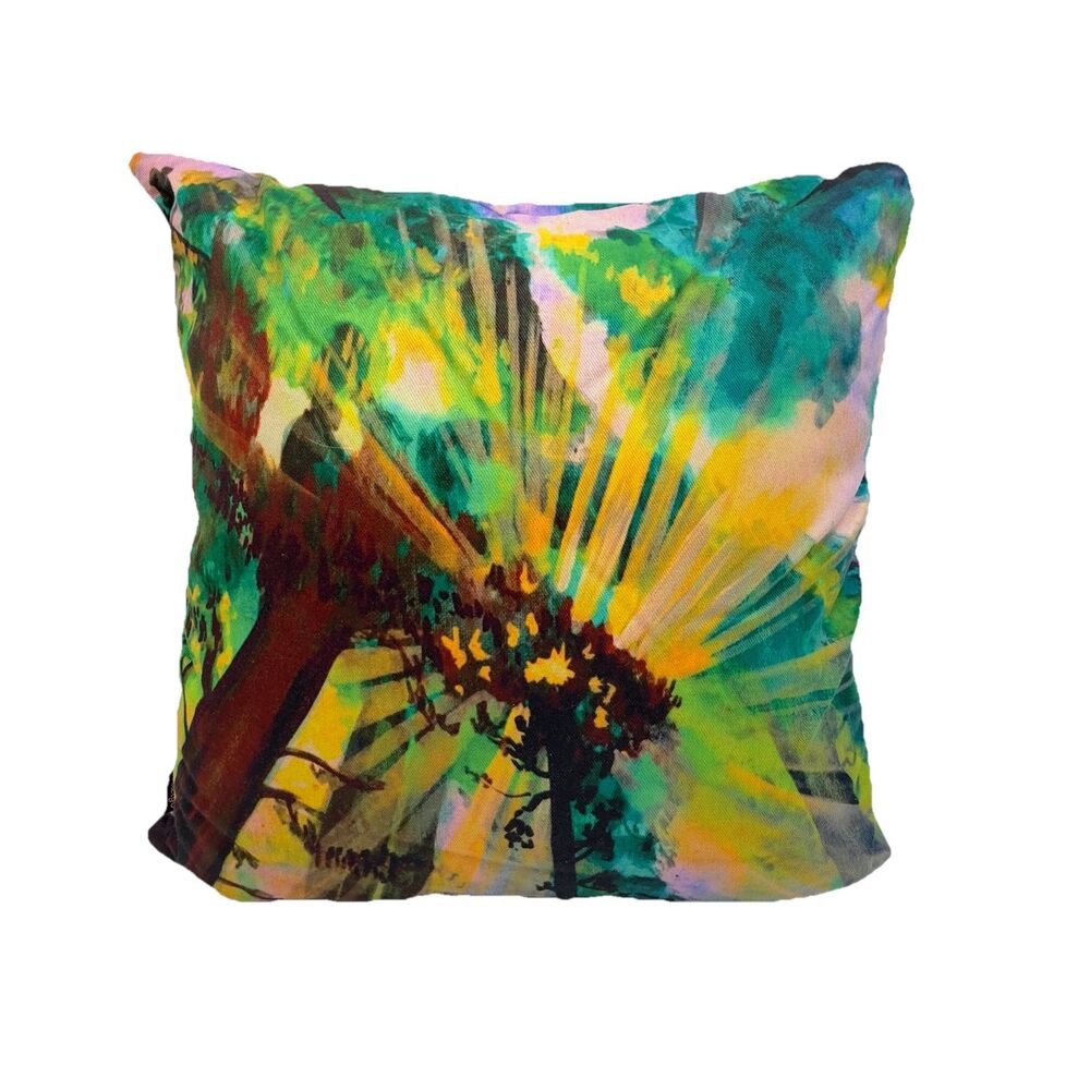 Society 6 Tie Dye Vibrant Modern Decorative Throw Pillow Double Sided